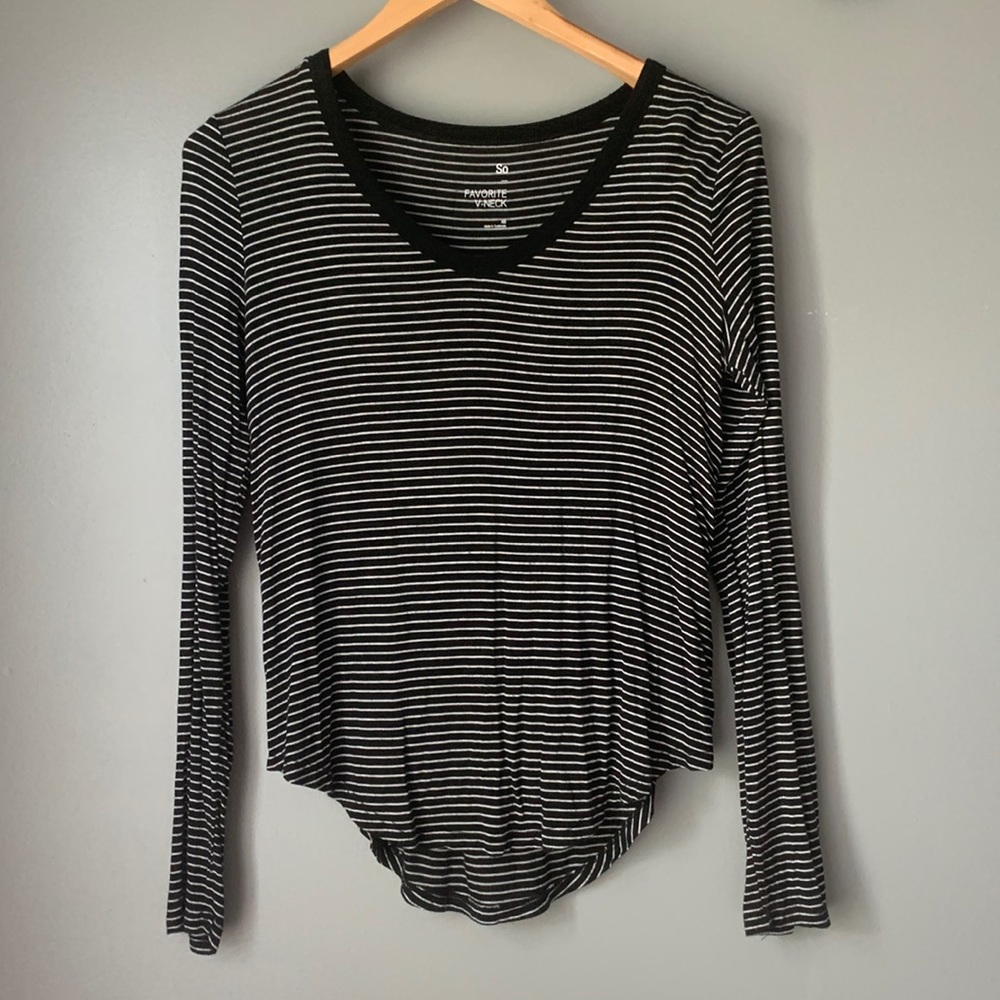 65% off Striped Long Sleeved Top